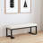 Mira Vanilla Boucle Upholstered Tufted Accent Bench-1331403730