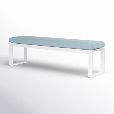 Camela 72.01'' Powder Coated Aluminium Outdoor Bench