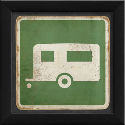 « camper », impression encadrée Sign
