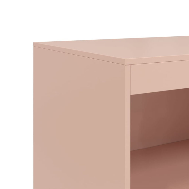 Alonah Steel Accent Cabinet, Pink