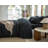 XINMIANFANG Striped Duvet Cover Set 100% Washed Cotton Linen Texture Bedding Set 3 Pcs Comforter Cover with Zipper-117371575-116484895