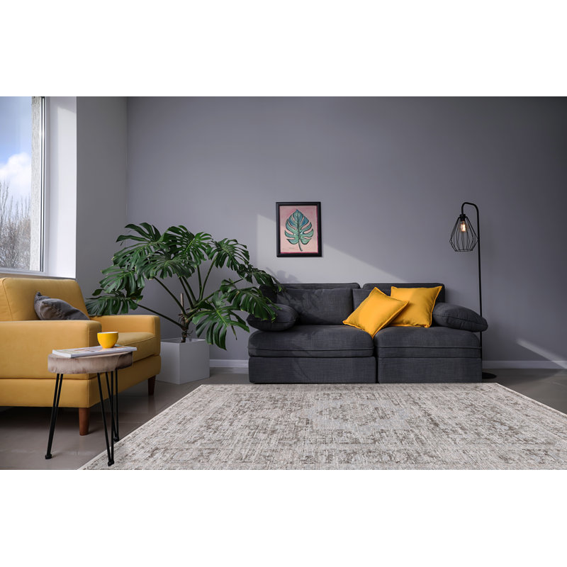 BLISS 5.3X7.10 17580-890 BEIGE/GREY, Rectangle 5'3" x 7'10"