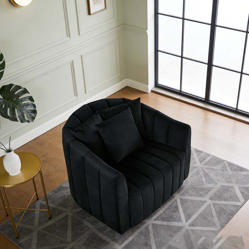 40" Foldable Single Sofa Bed with Armrest & Backrest, Black