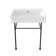 Rectangular 30 Ceramic Console Sink White Basin with Overflow Single Faucet Hole