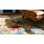 Tapis chinois carré en velours carré