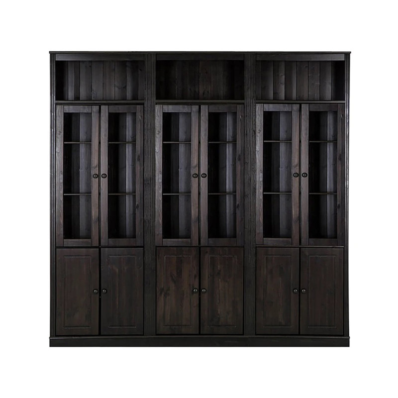 Demauria 223cm H x 518cm W Bookcase, Brown