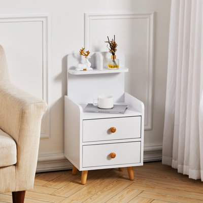 Zeno 36.5cm W Manufactured Wood Bedside Table