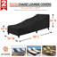 Paquet de 2 housses de chaises longues imperméables 80 x 30 x 26 pouces, en polyester 420D robuste avec sangles coupe-vent pour chaises de patio empilables