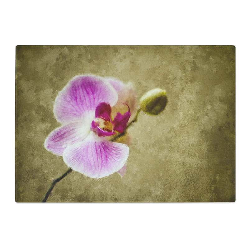 Orchid Flowers Vol.6 Painting Chopping Board, 0.4cm H x 20cm W x 28.5cm L