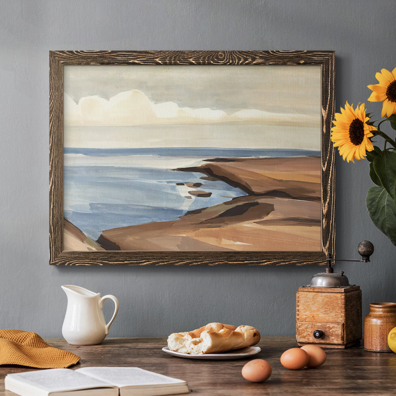 Shore Days II, reproduction d'art sur toile, Noyer, H 18 po x l 26 po