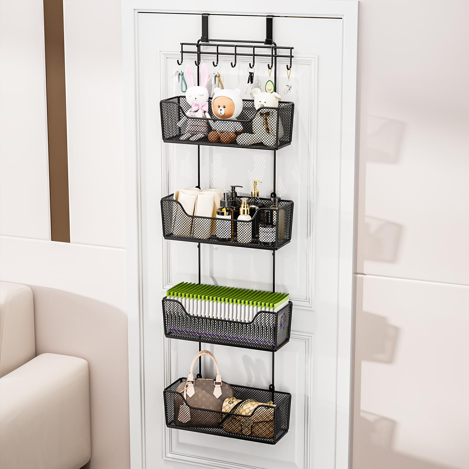 Rebrilliant Over The Door Organizer Hanging Door Organizer With