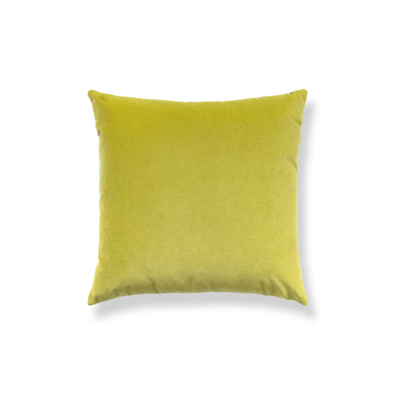 Wild Glamour Silk Pillow Cover & Insert, Green/Black/Chartreuse Animal Print, Square, 22" H x 22" W
