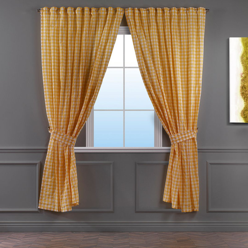 Blackout Curtain - 1 Pc, 36cm Width x 63cm Drop, Yellow