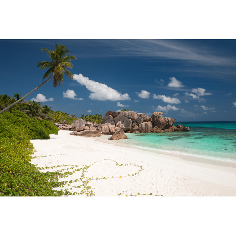 Secluded Beach In Paradise by 4FR - No Frame Art Prints on Canvas, 30cm H x 46cm W