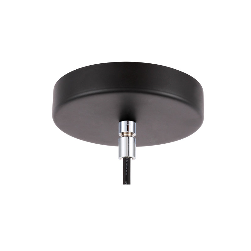 Luverne 1 - Light Single Pendant, Chrome/Black