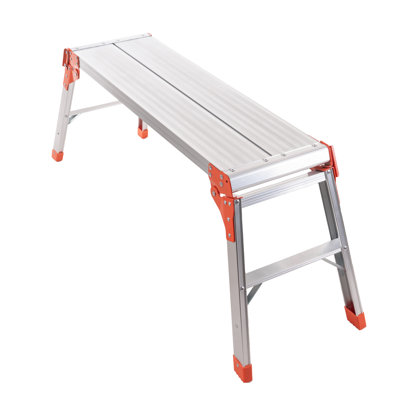 Établi en aluminium, escabeau de grande taille, établi portatif pliable