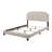 Victorialynn Upholstered Queen Panel Bed Beige-100544920-100544921