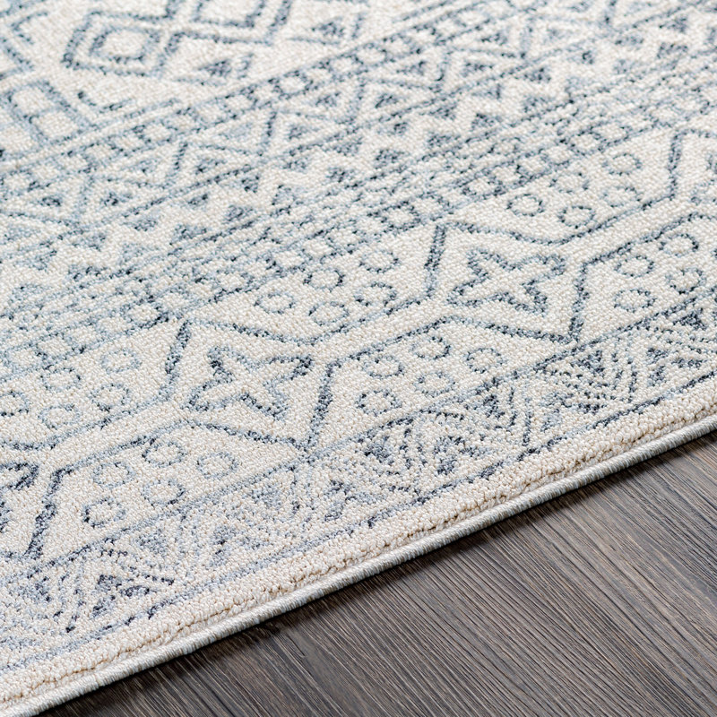 Tapis gris / ivoire Southwestern, Rectangle 2 pi x 3 pi