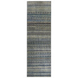 Blue Alchemy Traditional Silk Wool Blend Runner - 4'1" x 13'5"