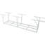 Support de rangement en métal robuste 2 x 8 pi, blanc, capacité de soutien de 400 lb, hauteur de 22 à 40 pouces, plafond utilisable pour les articles non utilisés, capacité blanche, espace de récupération