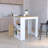 Kitchen Island With 1-Door Cabinet Push To Open System And Side Shelves
