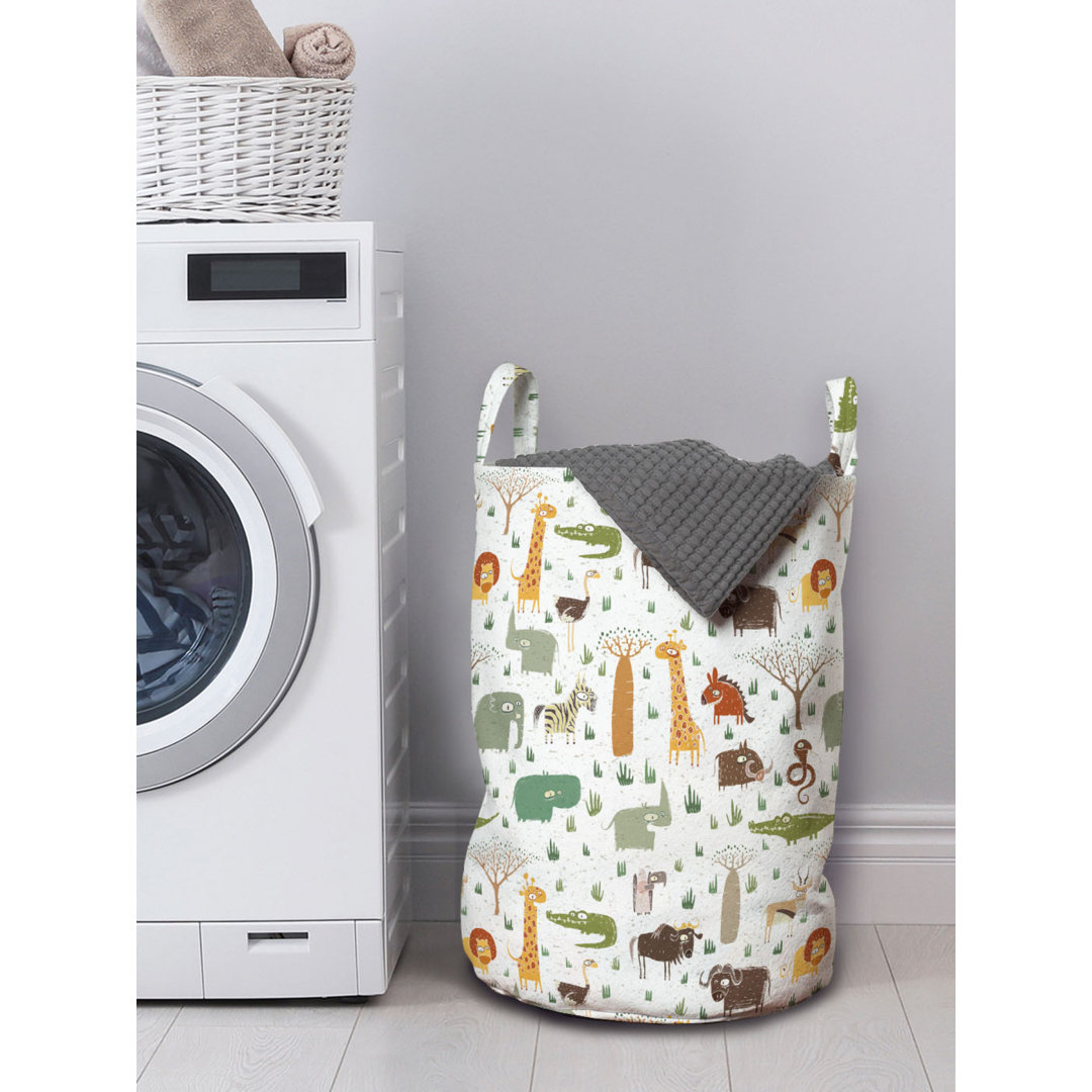 Fabric Laundry Bag with Handles East Urban Home