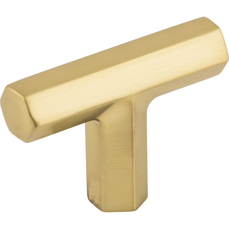 Lydia 1 3/4" Length Geometric Knob, Honey Bronze