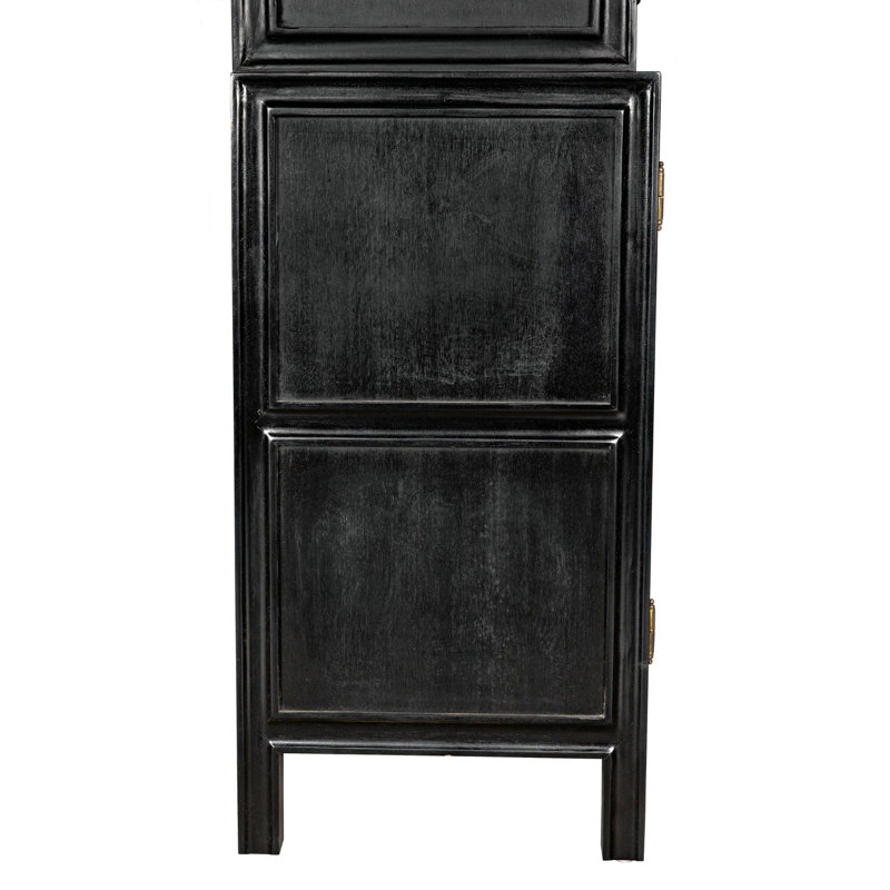 Colonial Dining Cabinet, Hand Rubbed Black