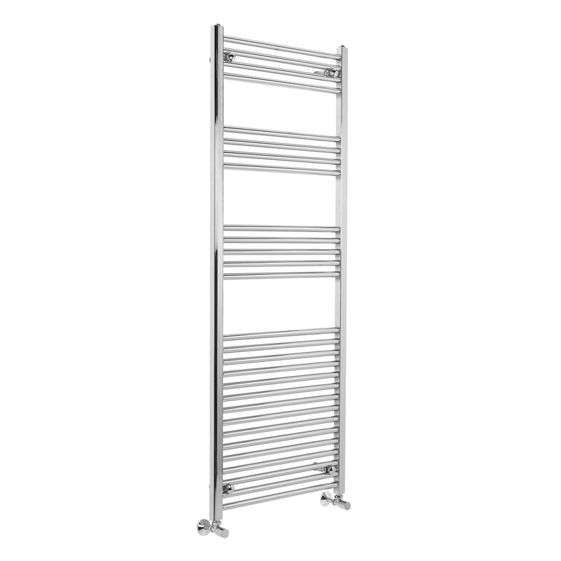 Straight Central Heating Towel Rail Bathroom Heated Rad Radiator Chrome, 160Cm H x 60Cm W x 3Cm D