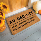 Willowick 28 in. x 16 in. "Audacity" Indoor/Outdoor Coir Doormat