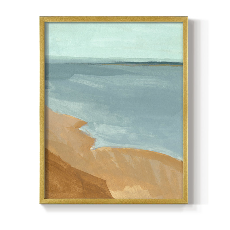 «Out on the Sandbar II», reproduction encadrée - bois massif, H 28 po x l 22 po