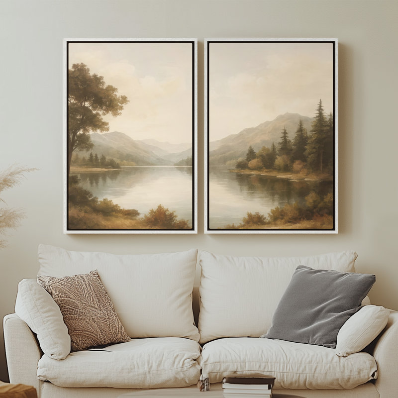 Art mural encadré sur toile, rétro muraux abstraits pour chambre à coucher, H 24 po x l 16 po, Blanc