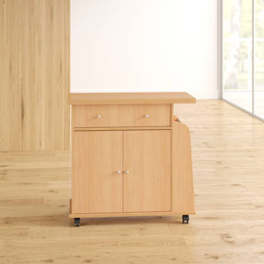 Mini Microwave Cart Ebern Designs Finish: Beech