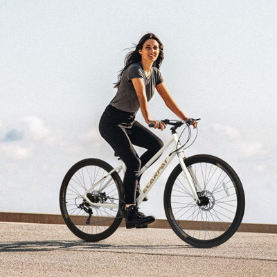 700c X 35 Road Bike With Aluminum Alloy Wheels, 21-speed Gear System, Disc Brakes, Wide Tires – Ideal For Urban Commuting And Student Transportation