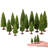 15Pcs Green Scenery Landscape Model Cedar Trees For Model Railroad Scenery Landscape Layout