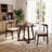 Solid Wood Dining Chairs With Curved Wide Backrest, Farmhouse Kitchen Side Chairs-999225194