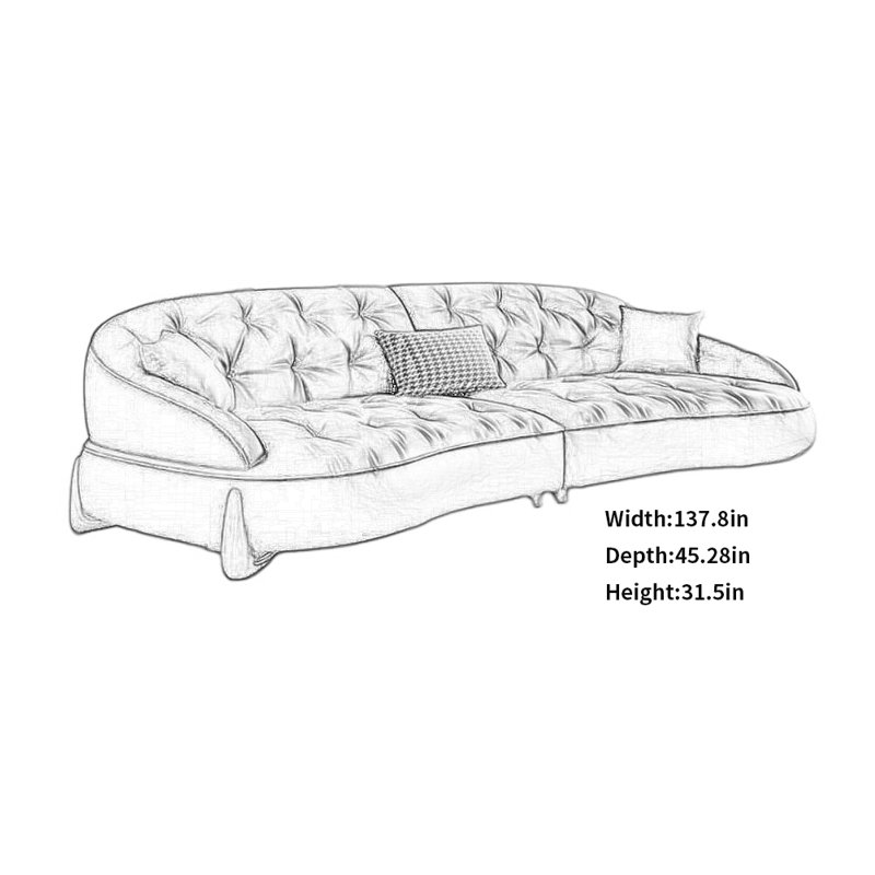 Modern Simple Creative Sofa, Black