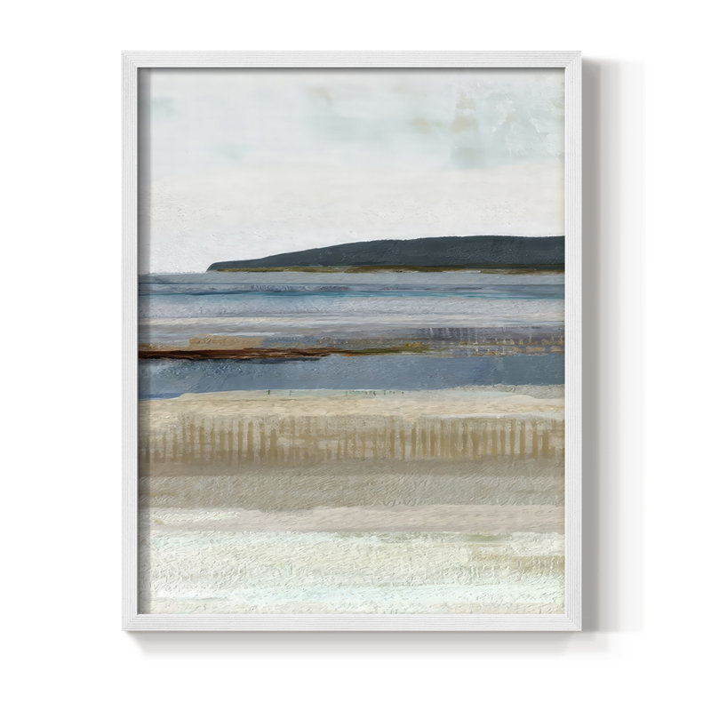 Reproduction encadrée Saltwater Bay II - bois massif, H 30 po x l 24 po, Blanc