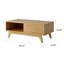 Buffet en bois avec tablettes de rangement