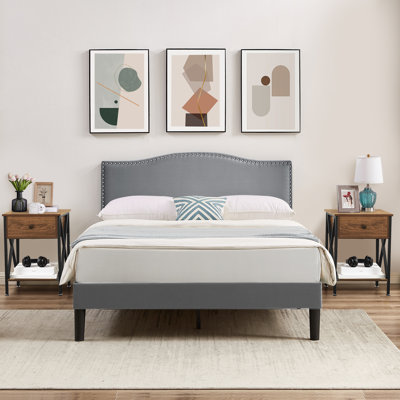 Polizzi 3 Piece Upholstered Velvet Bedroom Set