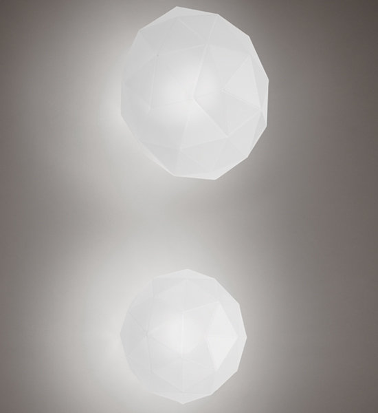 Soffione Flourescent 36-45 Wall/Ceiling Light, 14" x 8"