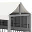 Structure de lit House avec tiroirs sous le lit et tablettes latérales avec bande DEL