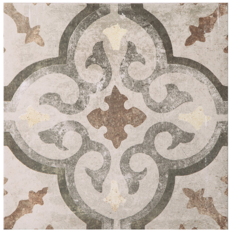 DAnticatto Decor Palazzo 9" x 9" Porcelain Wall & Floor Field Tile