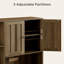 60.4" Farmhouse Kitchen Pantry Storage Cabinet With Doors And Adjustable Shelves, Large Kitchen Hutch With Drawers, Freestanding Cupboard For Dining Room, Living Room, Retro-1008997823