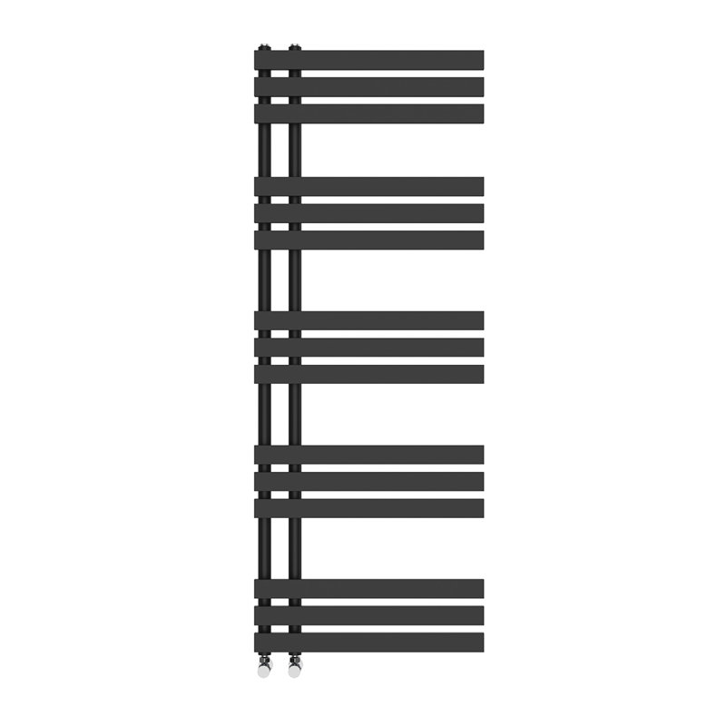 Arulappu Designer Towel Rail Heated Towel Rails, Black, 160cm H x 60cm W