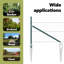 Hexagon Fence Green Steel-346264890