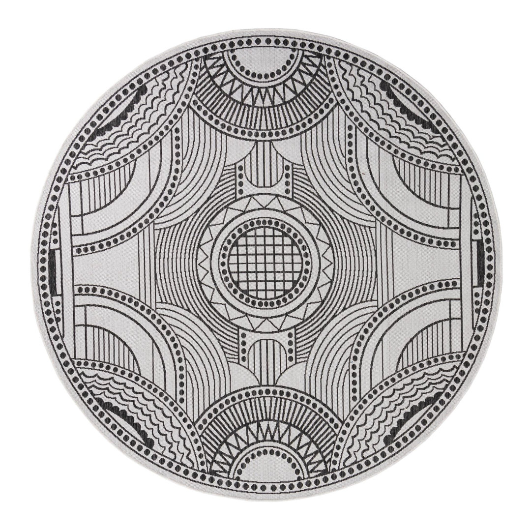 Geometric Indoor / Outdoor Rug Unique Loom Rug 