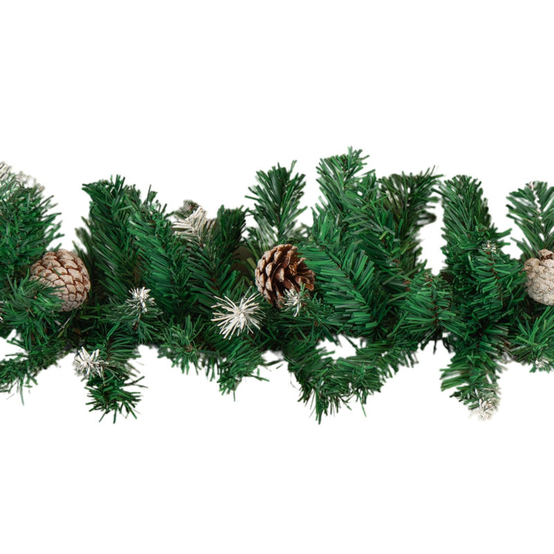 Annachiara 270cm Faux Garland, Green/White