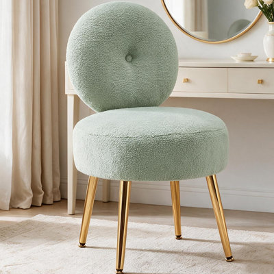Chaise de coiffeuse avec tabouret d'appoint Noehly