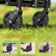 Small Collapsible Folding Wagon Cart, Utility Garden Cart, Black